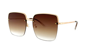 Sunglasses 54007, gold and brown