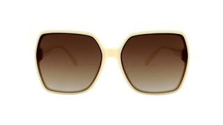 Sunglasses 54065, white and brown