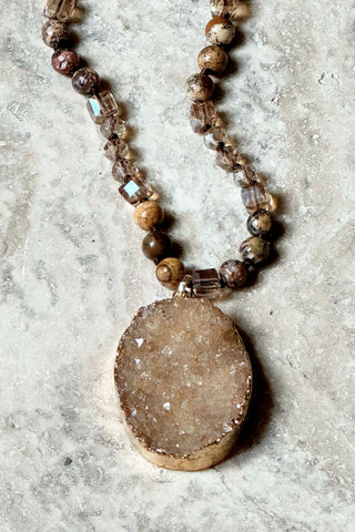 Kelly necklace, brown