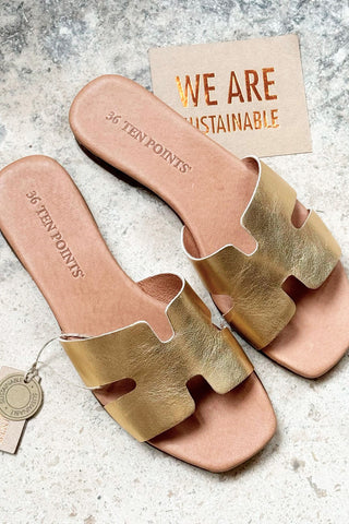 Madeleine sandals, gold