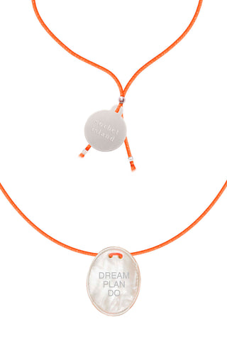 Dream plan do, mother of pearl pendant necklace
