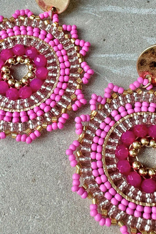 Wilow earrings, pink