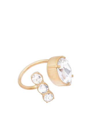 Billie double ring, clear