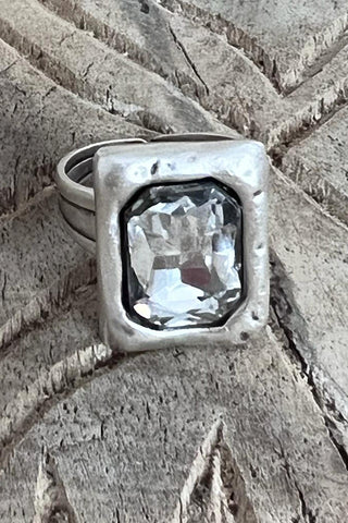 Tulum ring, silver