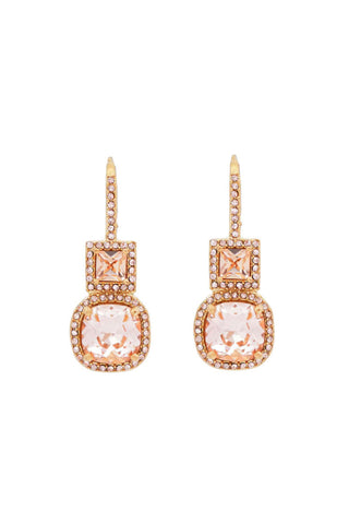 Tamara crystal earrings, peach